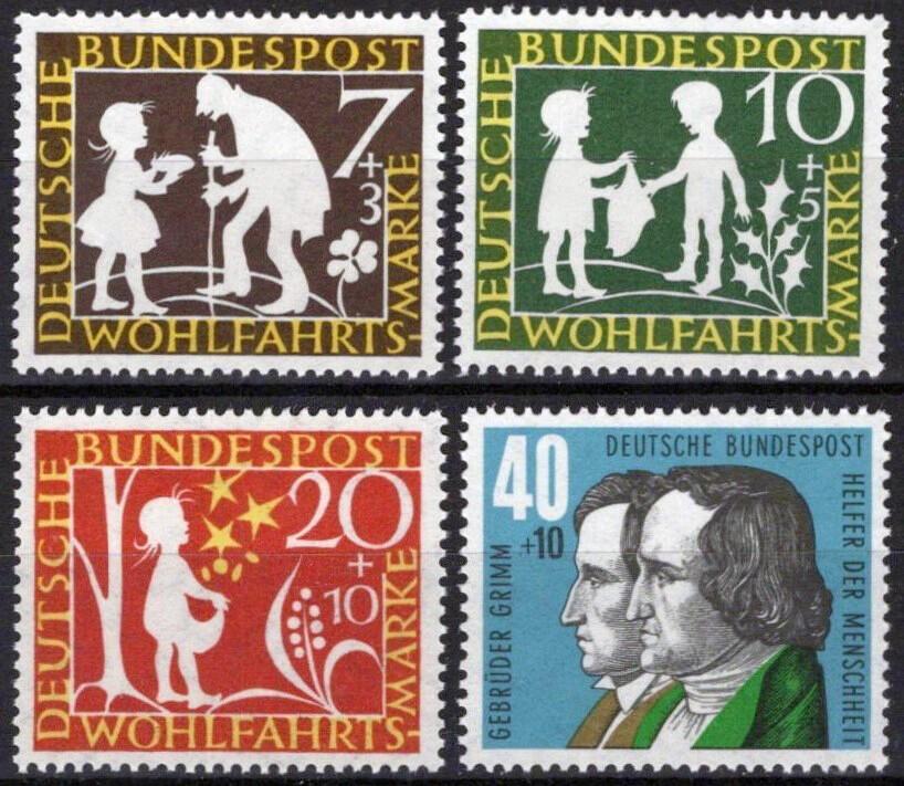 Germany B368-B371 MNH Semi-Postal Fairy Tales Brothers Grimm ZAYIX 031023SM125M