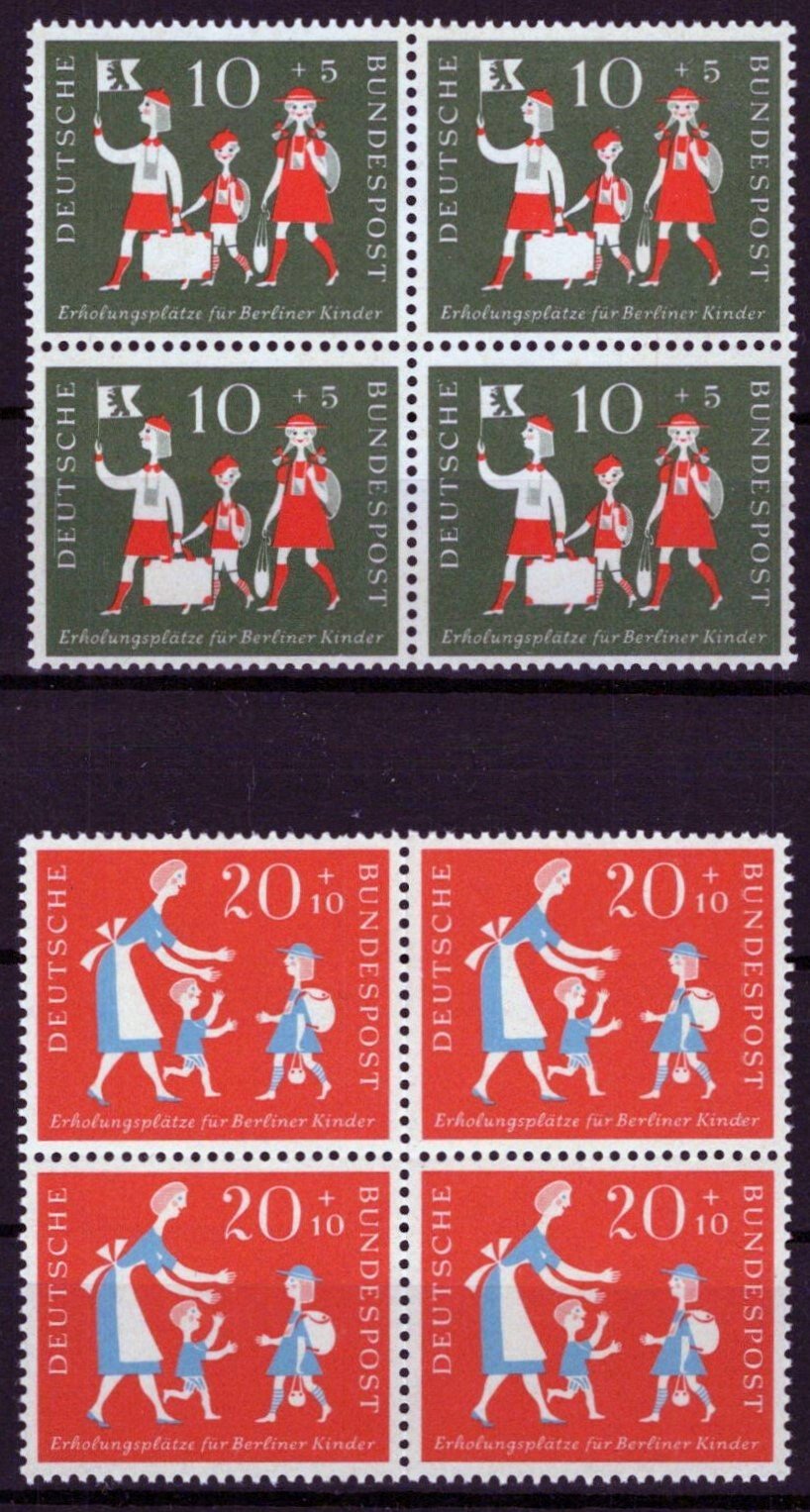 Germany B354-B355 MNH Semi-Postal Block Children Vacations ZAYIX 042523SM05M