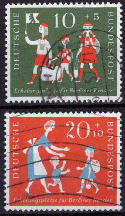 ZAYIX Germany B354-B355 Used Semi-Postal Children Vacations 042523SM03