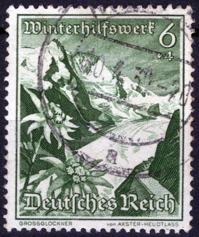 Germany B126 Used Semi-Postal Grossglockner Mountain Landscape ZAYIX 042523SM29