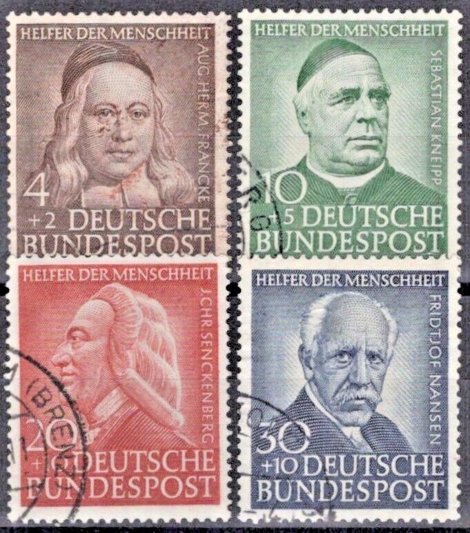 Germany B334-B337 Used Semi-Postal Historical Figures ZAYIX 042523X38