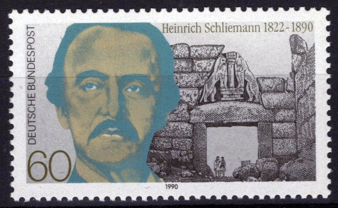 Germany 1615 MNH Heinrich Schliemann Archaeologist ZAYIX 042523SM55