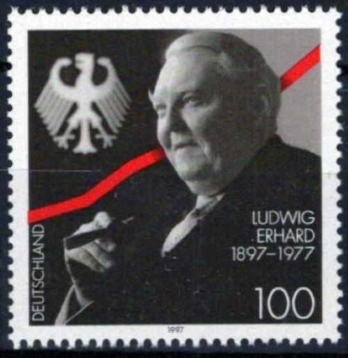 Germany 1957 MNH Chancellor Ludwig Erhard Politician ZAYIX 051023SM04M