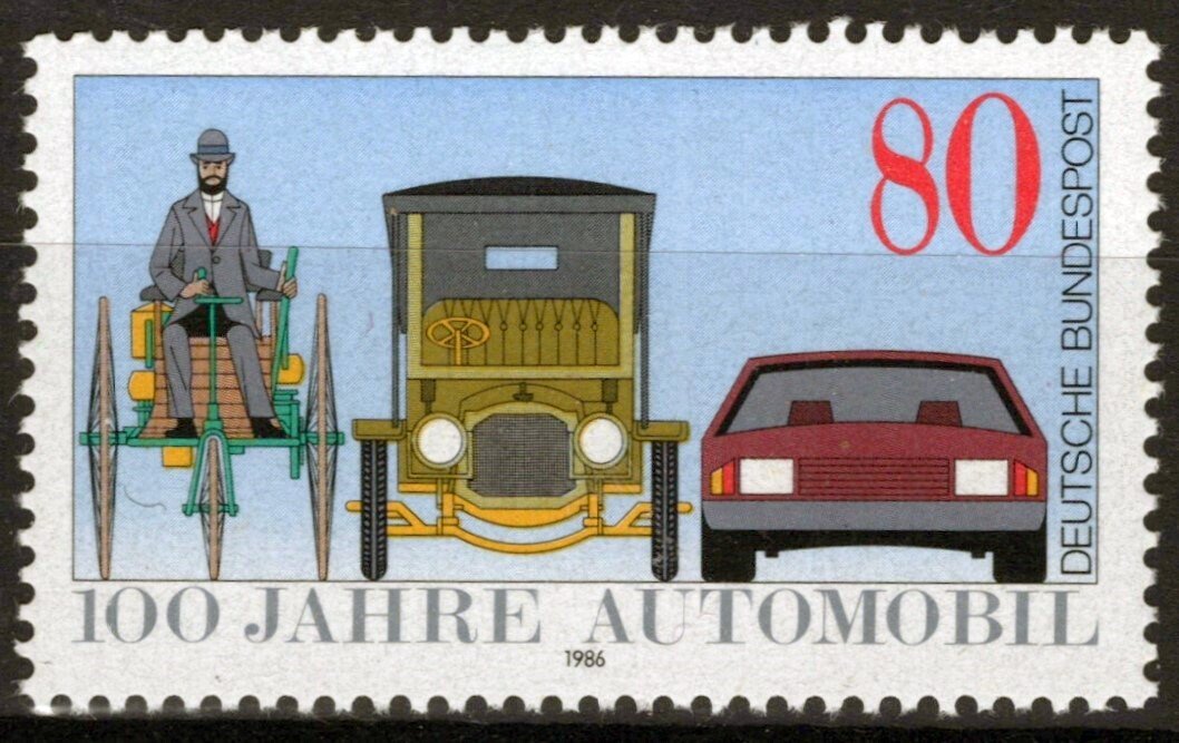 Germany 1453 MNH Automobiles Transportation Benz Tricycle ZAYIX 042523SM58