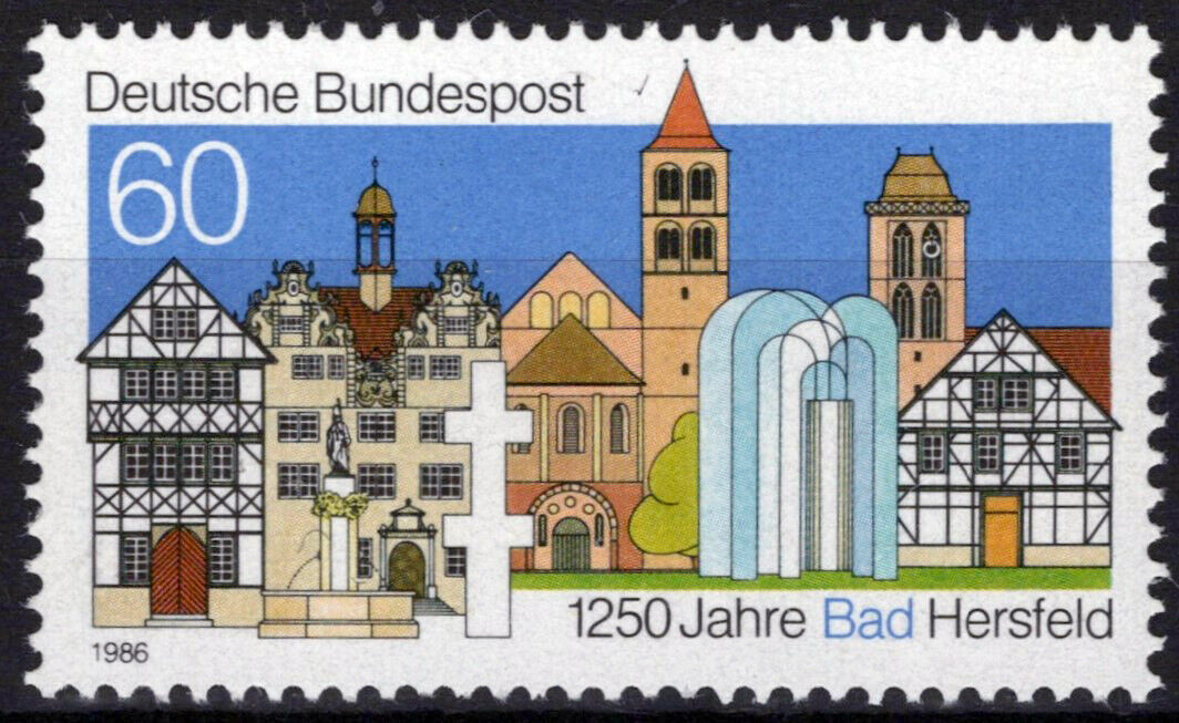 ZAYIX Germany 1454 MNH Architecture Bad Hersfeld 042523SM60