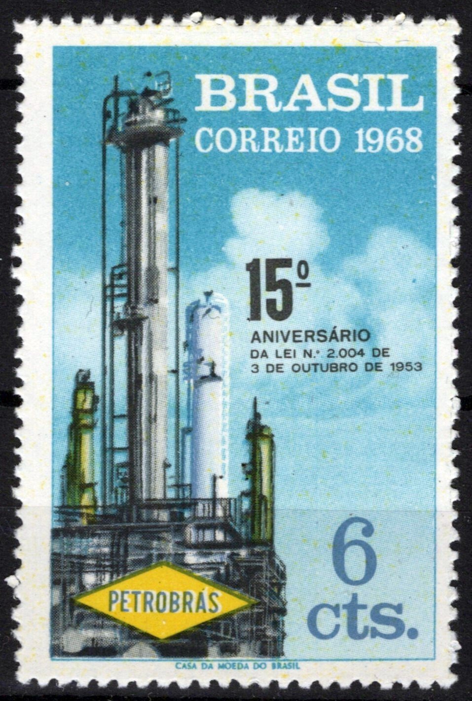 Brazil 1098 MNH NG As Issued Industry Oil Company ZAYIX 062723S115M