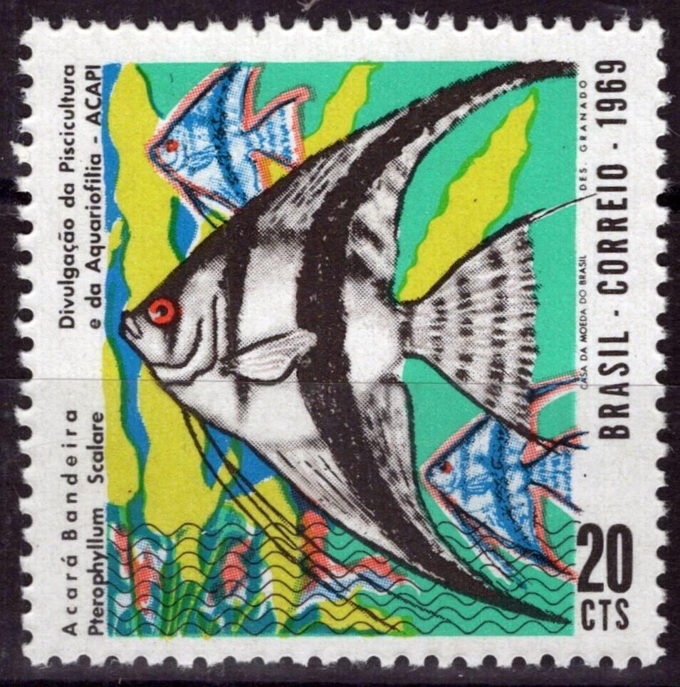 Brazil 1129 MNH Angelfish Fish ZAYIX 062723S126M