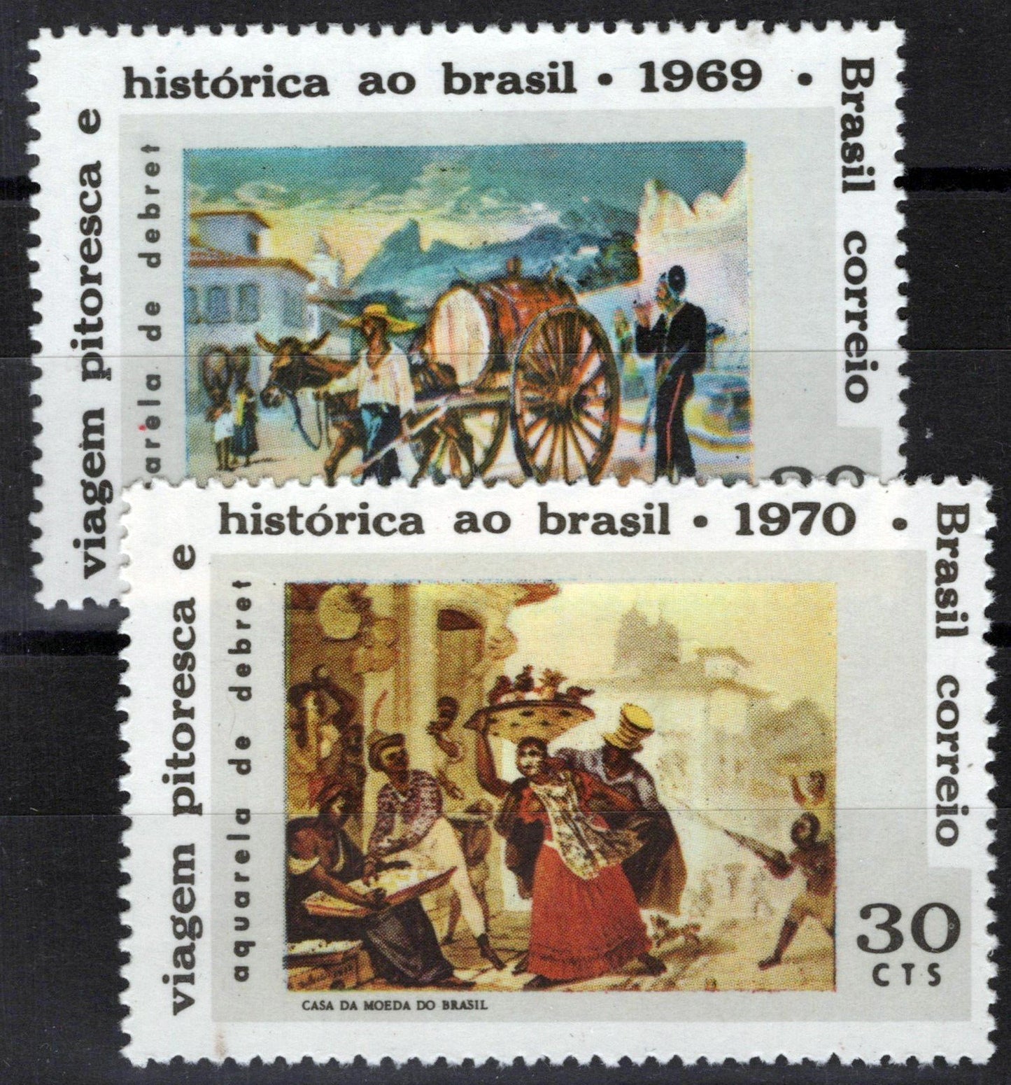 Brazil 1141-1141A MNH NG As Issued Jean Baptiste Debret Painter ZAYIX 062723S127