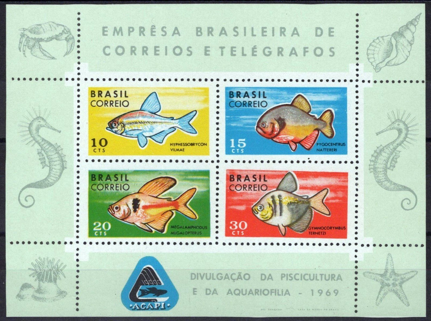 Brazil 1130 MNH Fish Marine Life ZAYIX 0825SB4281M