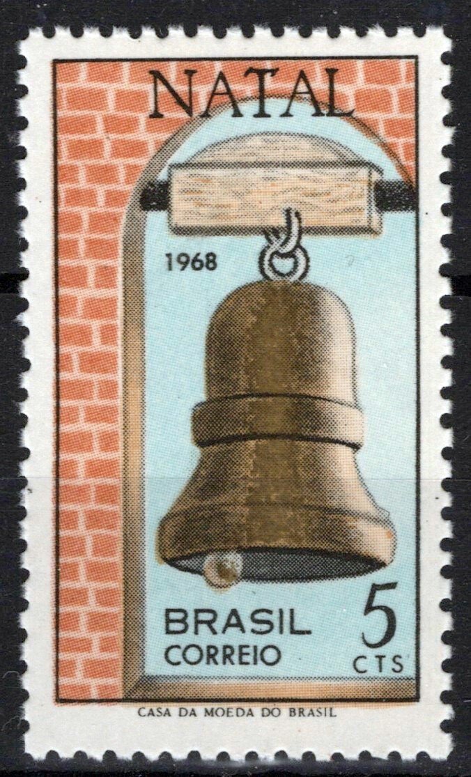 Brazil 1110 MNH NG As Issued Christmas Bell Seasonal ZAYIX 062723S121M