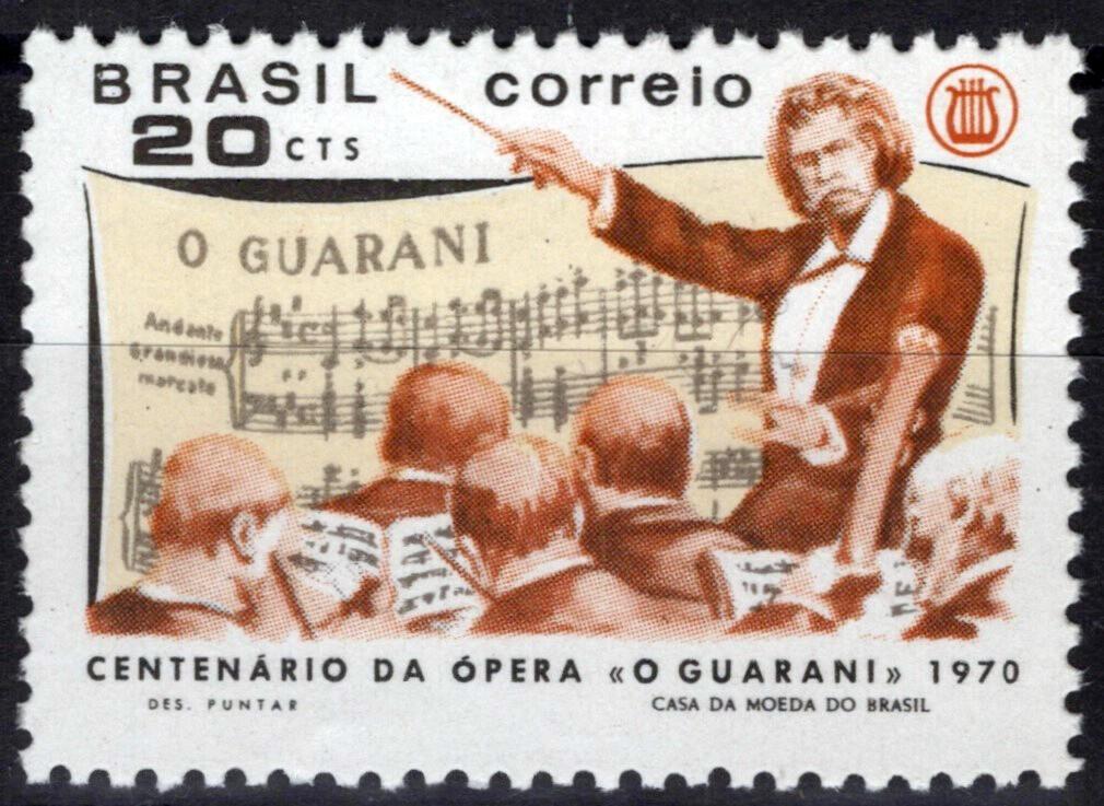 Brazil 1155 MNH NG As Issued Music Opera Antonio Carlos Gomes ZAYIX 062723S130M
