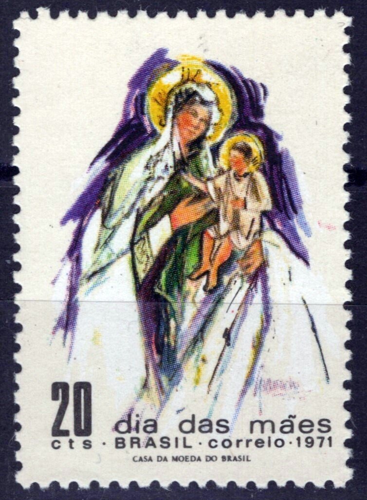 Brazil 1187 MNH NG AS Issued Mother's Day Madonna & Child ZAYIX 062723S142M