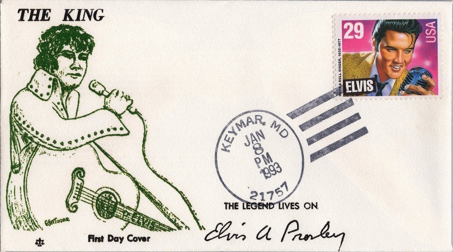 US 2721 FDC Elvis Presley G Sittoore cachet, Keymar MD postmark ZAYIX STAMPS
