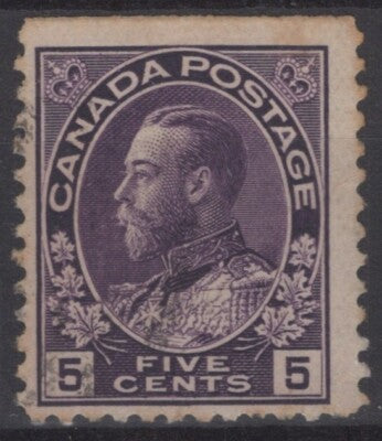 Canada 112 Used 5c violet Royalty King George V ZAYIX 121022S124