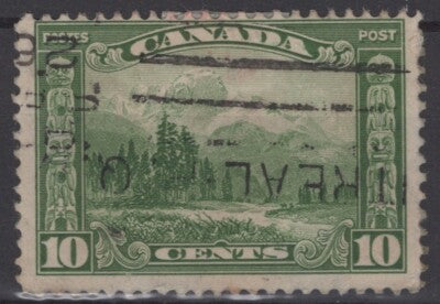 Canada 155 Used 10c green Painting Landscape Mt. Hurd ZAYIX 121022S128