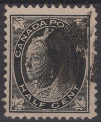Canada 66 Used 1/2c black Royalty Queen Victoria FVF ZAYIX 121022S102