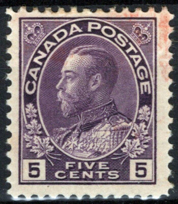 Canada 112 MH 5c violet Royalty King George V ZAYIX 121022S122