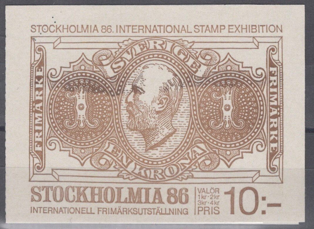 Sweden 1465a MNH Booklet Royalty King Oscar II 100222S110