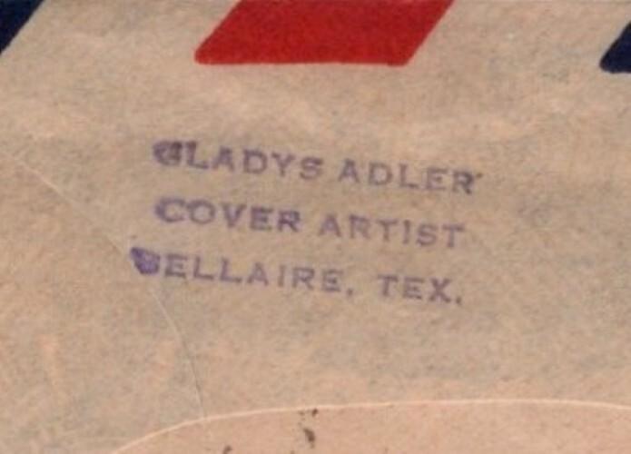 US C26-11 FDC Gladys Adler hand-painted cachet 8c airmail ZAYIX 101323USF02