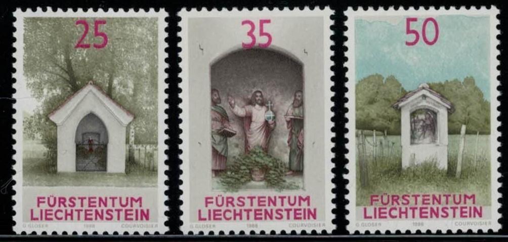 Liechtenstein 892-894 MNH Religion Roadside Shrines Saints ZAYIX 031822S03