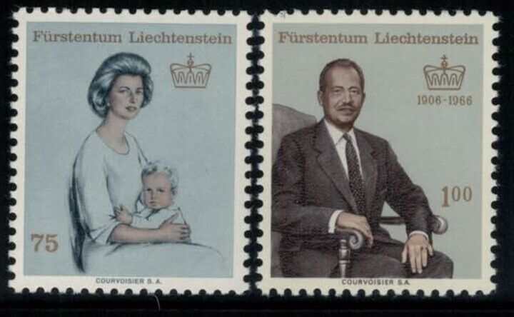 ZAYIX Liechtenstein 404/410 MNH Royalty Princess Gina Prince Joseph II 031622S51