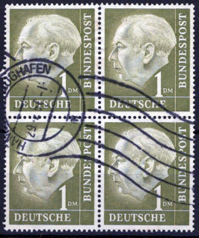 ZAYIX Germany 719 Used Block President Theodor Heuss Politician 042523S118