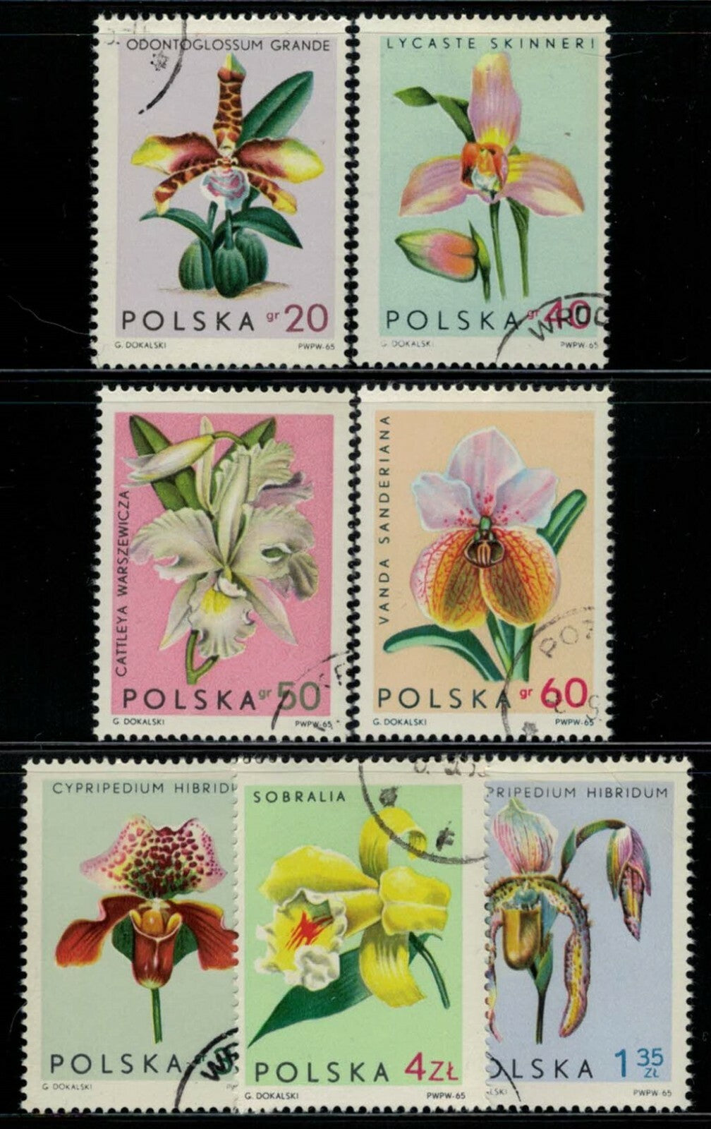 Poland 1346-1352 CTO 1965 Flowers Nature Irises ZAYIX 021622S64M