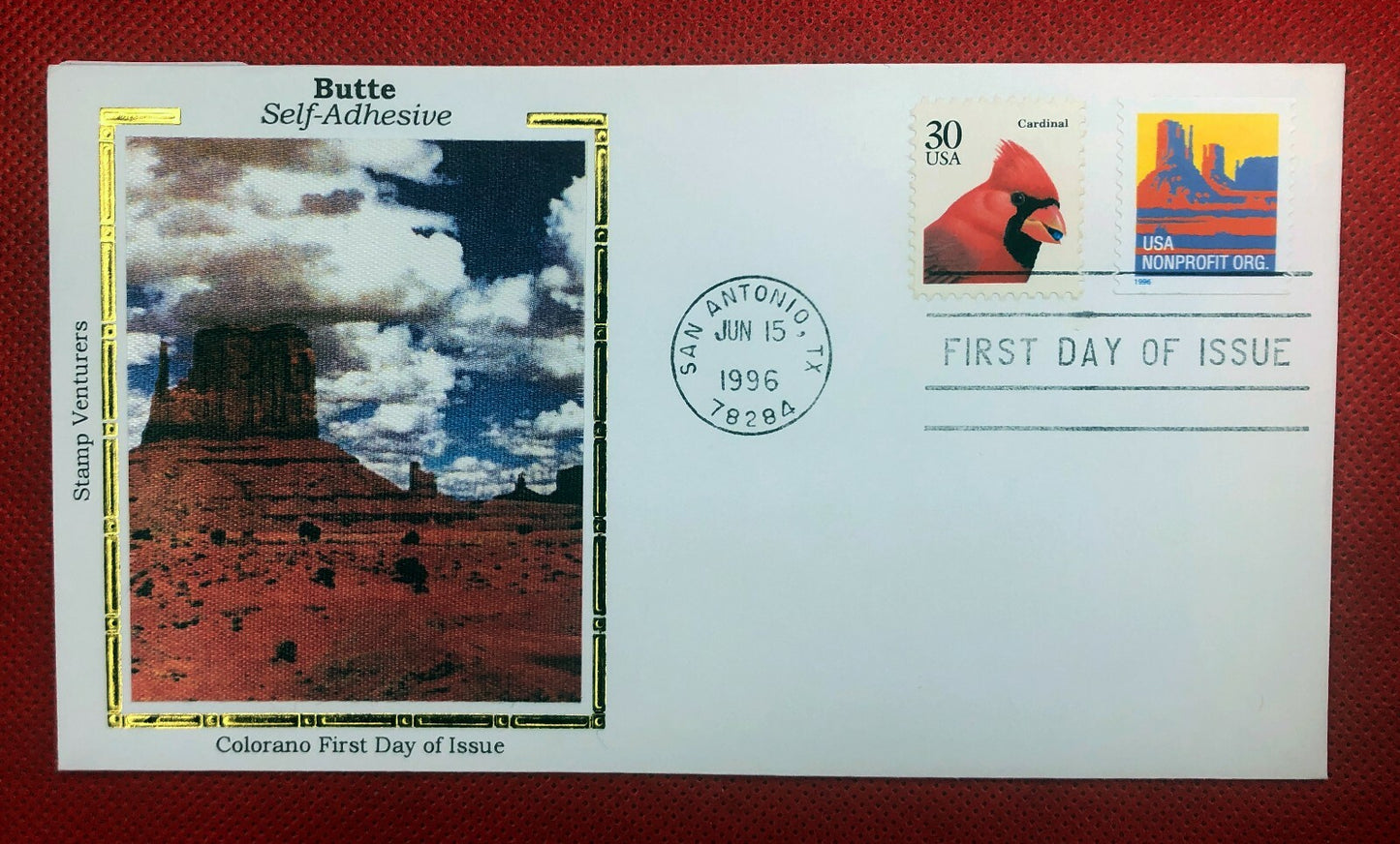 1996 (June 15) US Colorano FDC 2902B coil Desert Butte ZAYIX 010322SM107