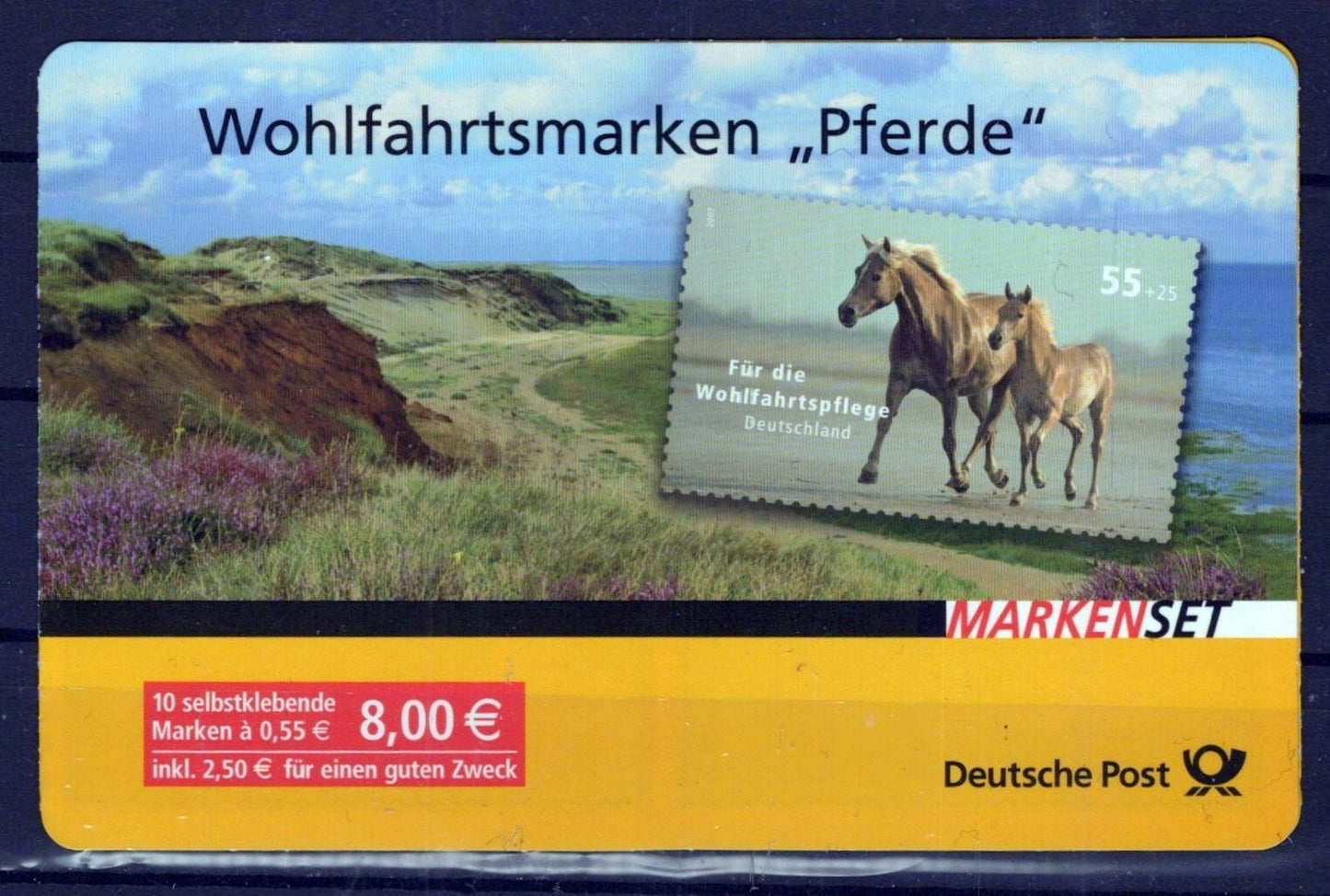 Germany B996a MNH Horses Semi-Postal Equine Mare & Colt ZAYIX 0125M0171