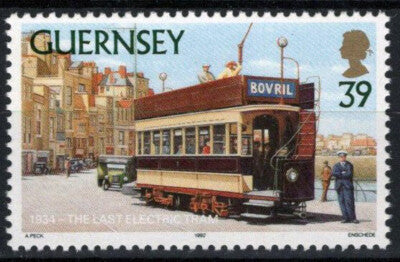 Guernsey 507 MNH Last Electric Tram Transportation ZAYIX 031023S23