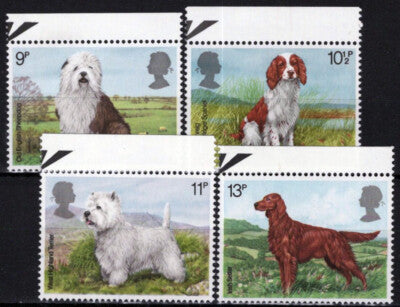 Great Britain 851-854 MNH British Dogs Pets Animals Spaniel ZAYIX 021023S119M