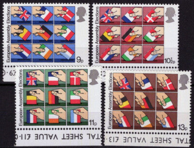 Great Britain 859-862 MNH Flags of European Members ZAYIX 021023S120M
