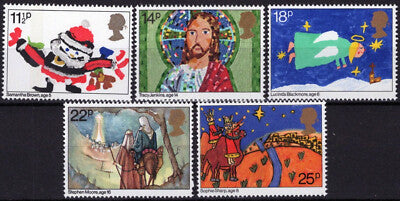 Great Britain 960-964 MNH Christmas Children's Drawings ZAYIX 021023S139M