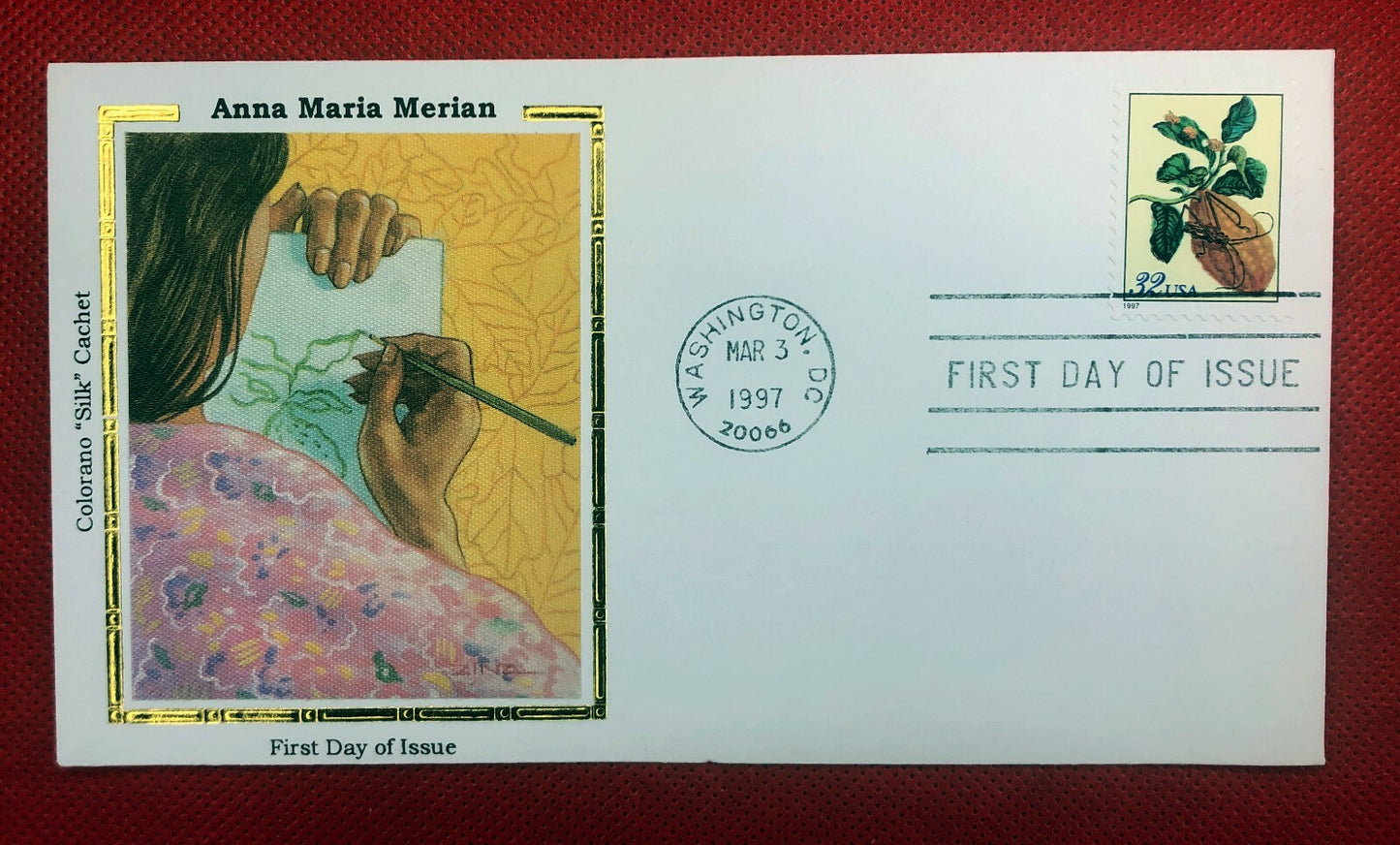 1996 US Colorano FDC 3126- artist Anna Maria Merian Moth Beetle010322SM17 ZAYIX 010322SM117