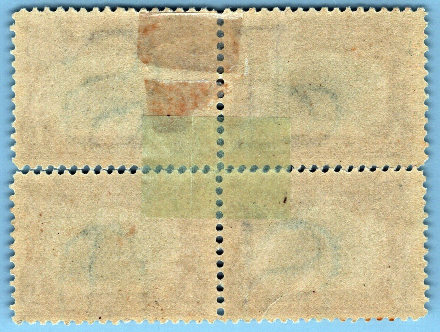 US 296 MH VF-XF block (perf separation on right) electric car ZAYIX 1223X0057