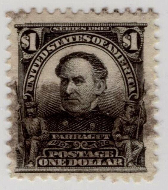 US 311 Used FVF #1 black Farragut Wmk 191 perf 12 CV $90 ZAYIX 1223X0063