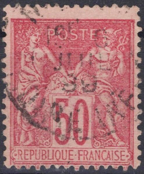 France 101 Used 50c rose rose Peace & Commerce 060823S08