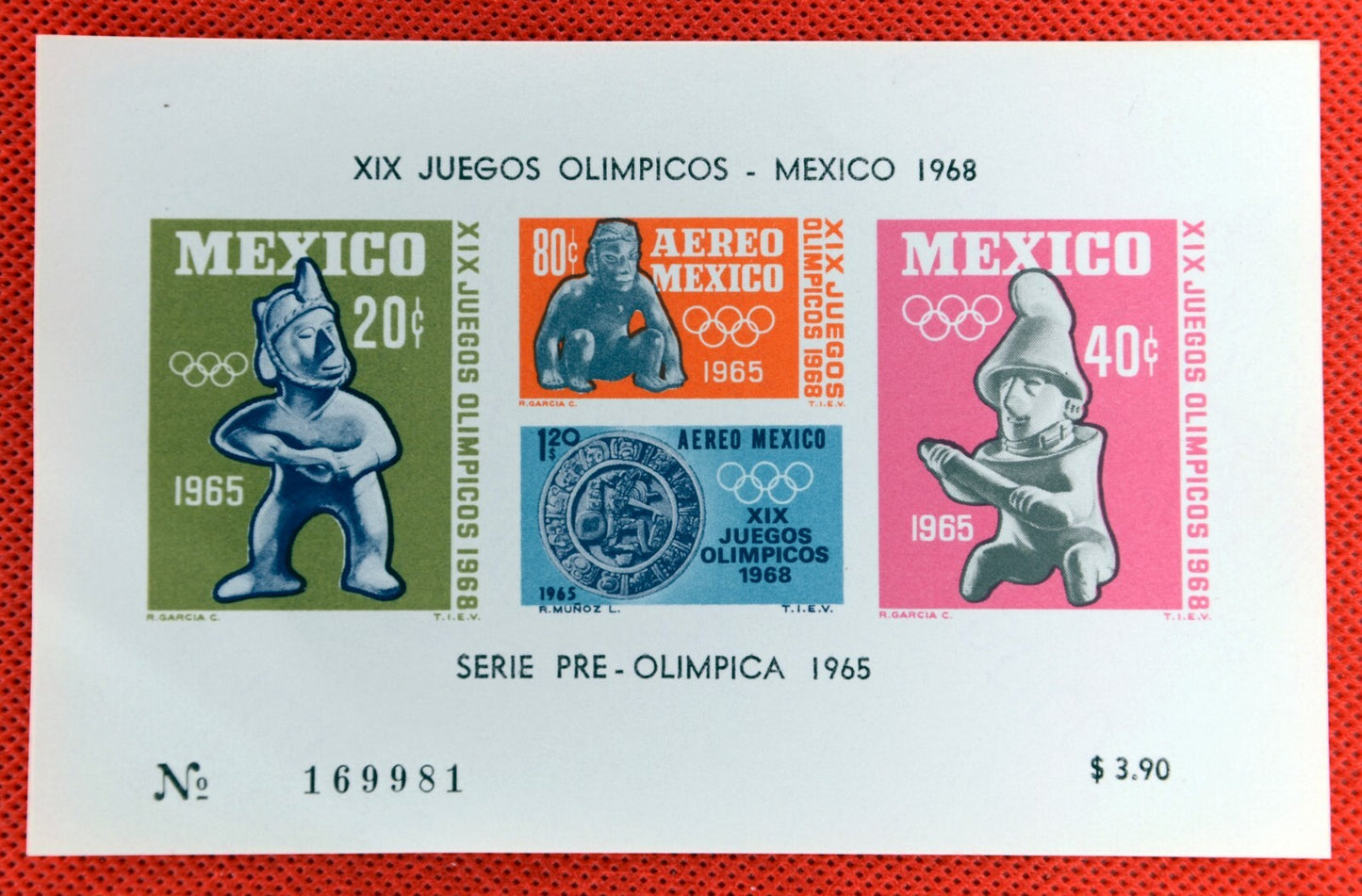Mexico C310a-C311a MNH 1965 Sports Olympics souvenir sheets ZAYIX 071522SM08M