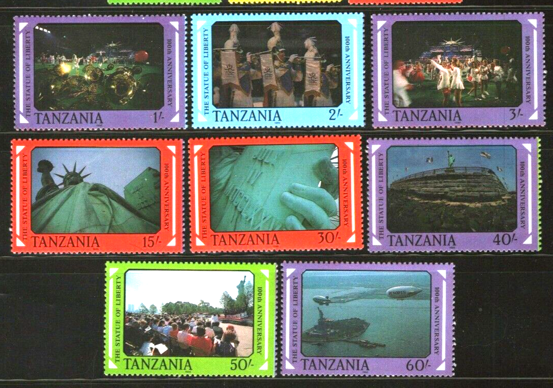 Tanzania 395-396 MNH Statue of Liberty Restoration Art ZAYIX 011022SM30M