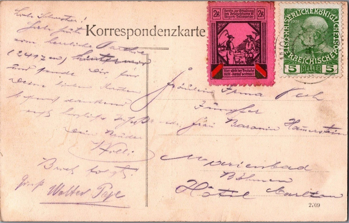 Greetings from Wald Upper Styria Leitner's Inn German School Assoc. Label ZAYIX ZAYIX
