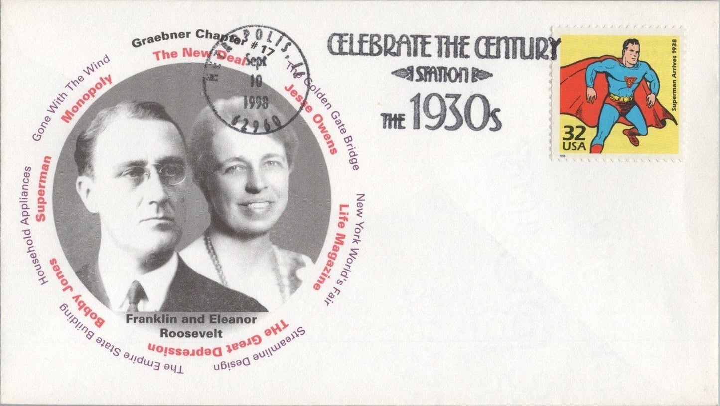 US 3185f FDC Superman, Metropolis Unofficial City Cancel ZAYIX 113022S163Katz