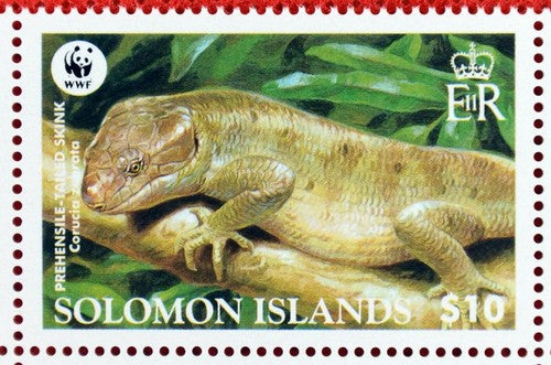 Solomon Islands 1035-1038 MNH Prehensile-Tailed Skinks Lizards ZAYIX 0224S0080aM