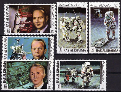 Ras Al Khaimah 701-706 MNH Space Apollo 14 Astronauts Shepard ZAYIX 041623S34M