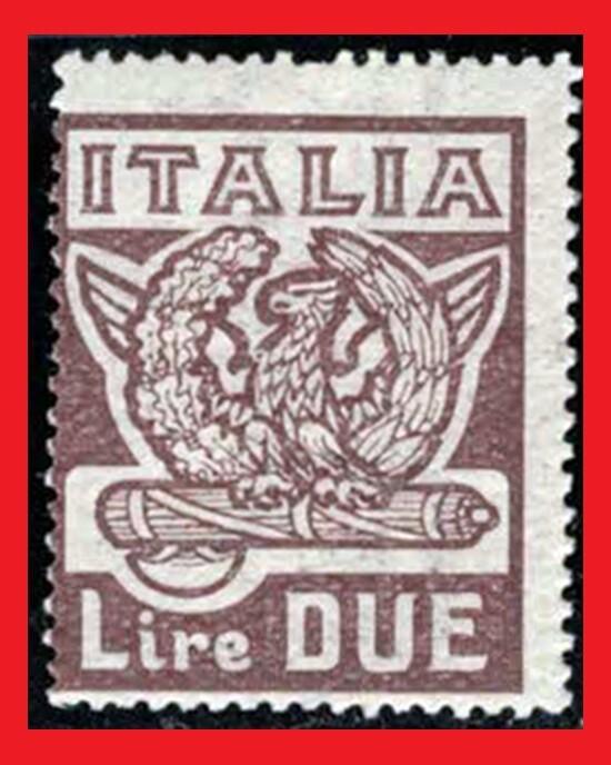 ZAYIX - 1923 Italy 163 MNH - 2 l brown - Wreath of Victory & Eagle 071422S130