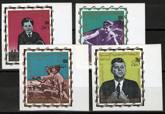 Yemen (Kingdom) 207B-210B MNH Impf John F. Kennedy ZAYIX 081622S41M