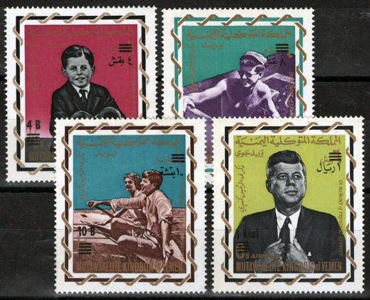 Yemen (Kingdom) 207A-210A MNH John F. Kennedy ZAYIX 081622S40M