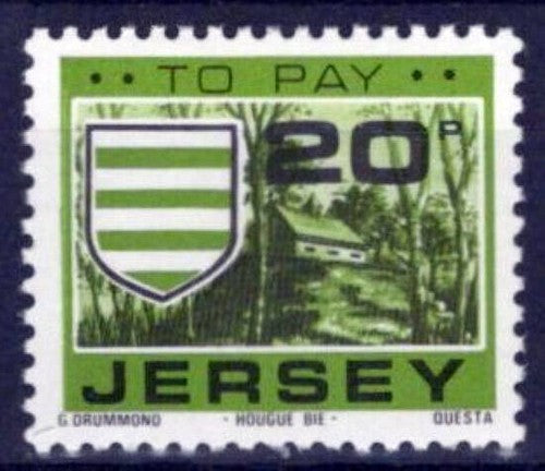 Jersey J30 MNH Postage Due Stamps Grouville & La Hougue Bie ZAYIX 0524S0079