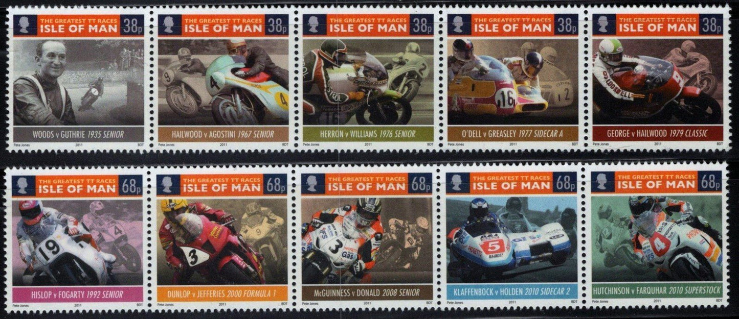 Isle of Man 1423-1424 MNH TT Motorcycle Races Sports ZAYIX 121022SM130