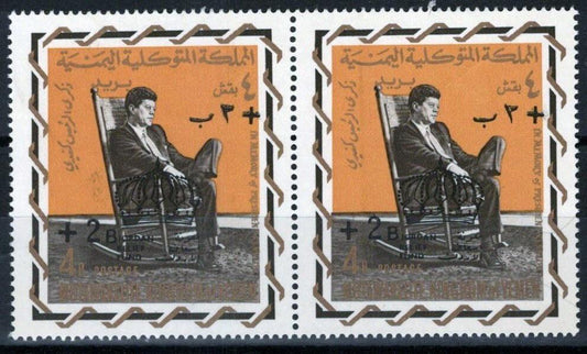Yemen (Kingdom) 331A MNH Pair John F. Kennedy ZAYIX 081622S48