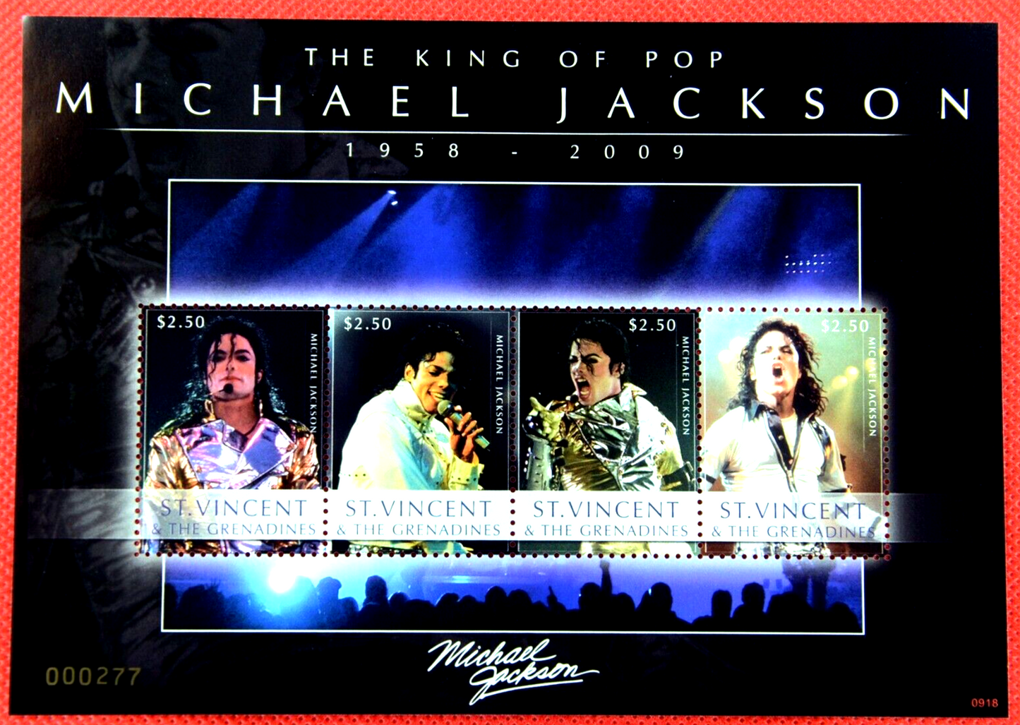St. Vincent 3668 MNH 2009 Michael Jackson musician pop star ZAYIX 081622SM34M
